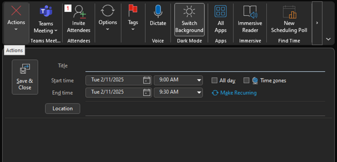 Calendar Event - Invite Button